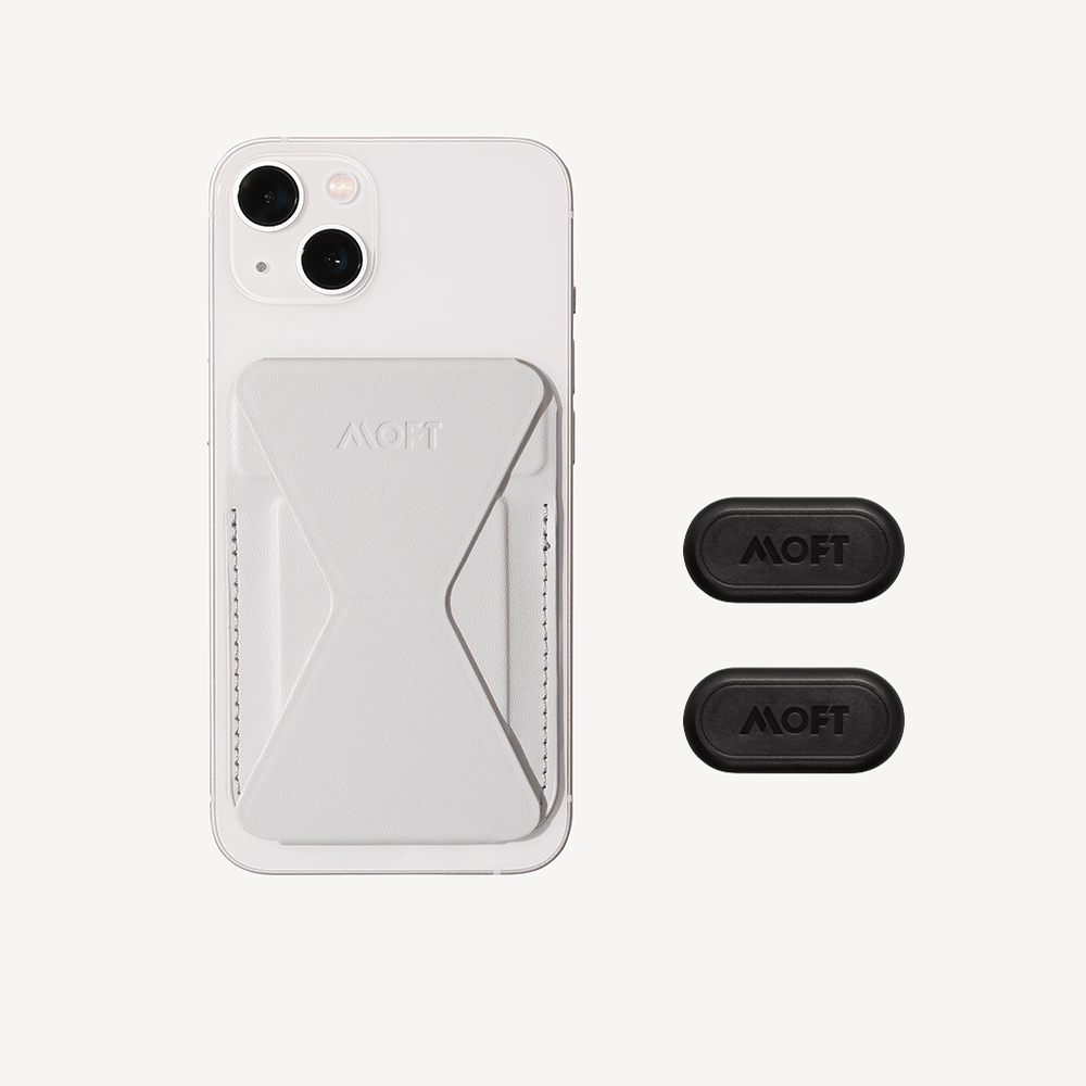 Coastline Edition | Snap-on Phone Stand & Wallet - MagSafe Compatible MOFT Misty Cove with 2 Magnetic Sticky Pads