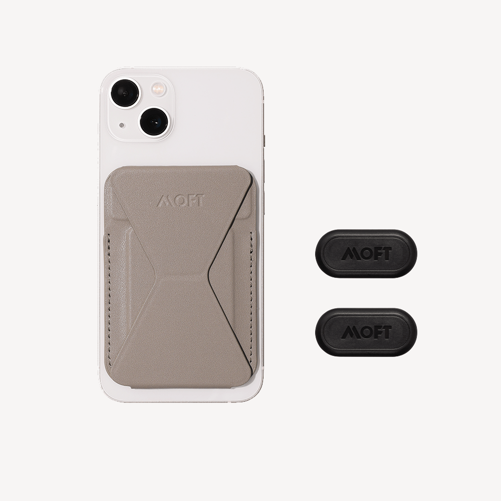 Coastline Edition | Snap-on Phone Stand & Wallet - MagSafe Compatible MOFT Stone Cliff with 2 Magnetic Sticky Pads