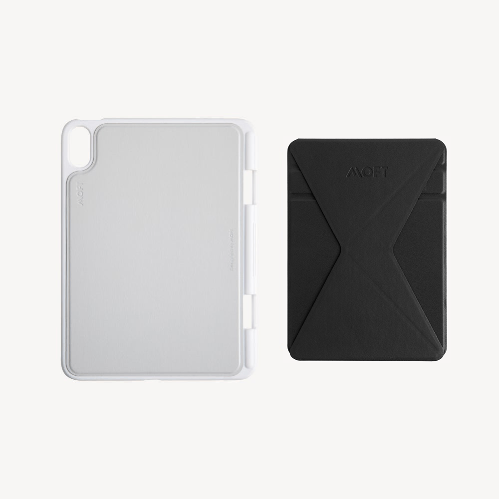 Snap Case & Stand Set For iPad mini 6 MD013+MS008M Gray Jet Black