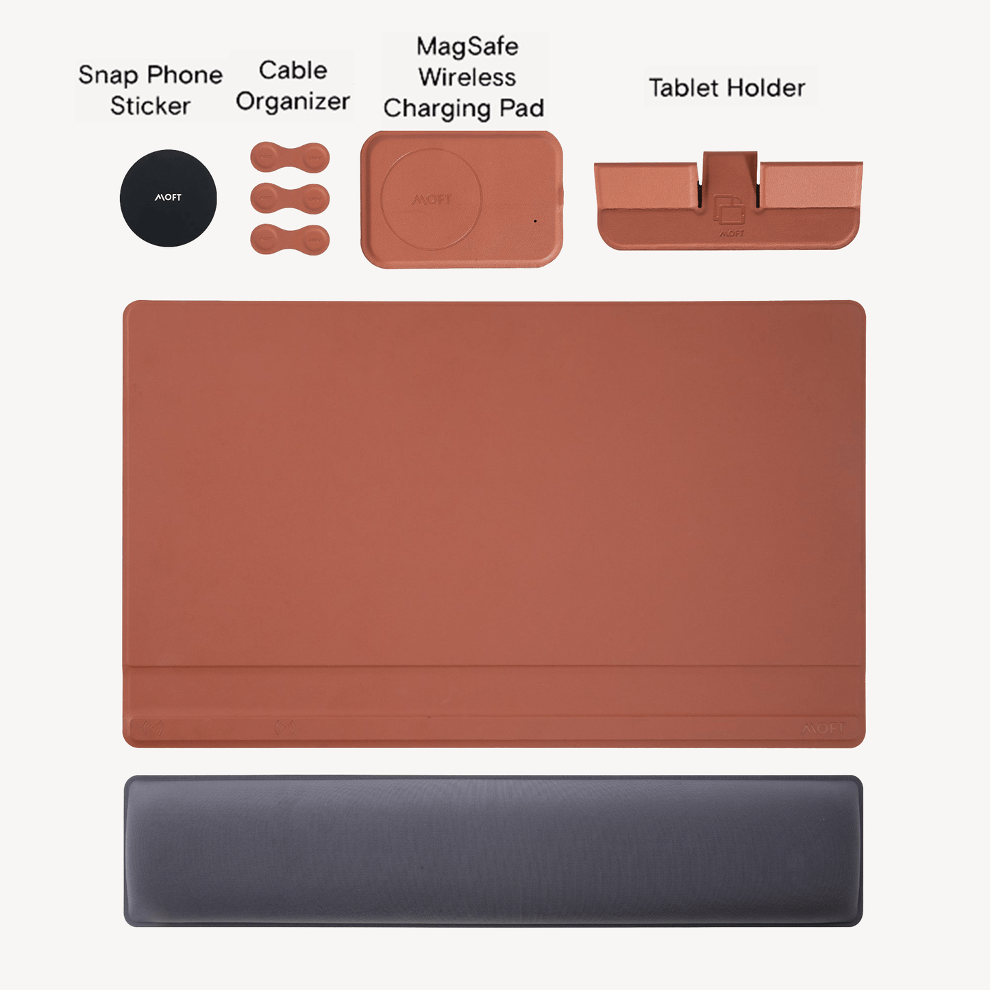 Smart Desk Mat MS020 Smart Mat Digital Kit Sienna Brown