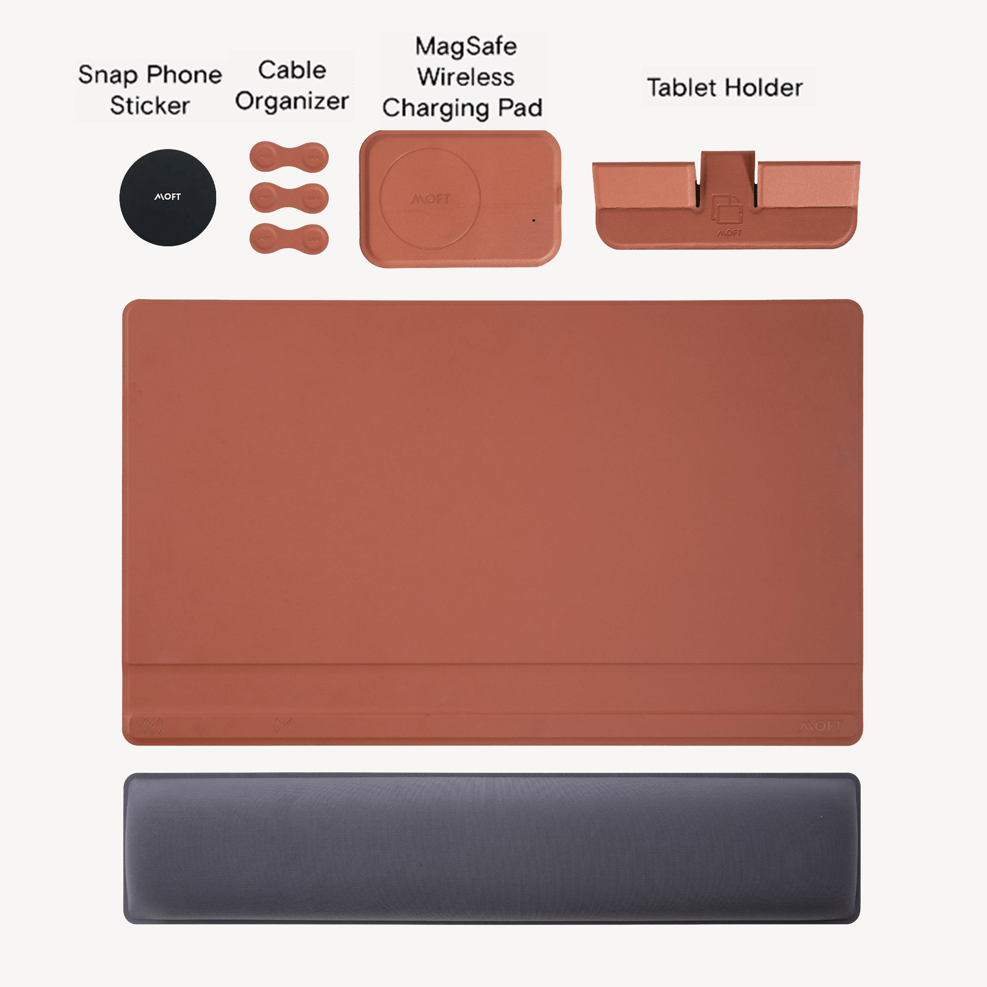 Smart Desk Mat MS020 Smart Mat Digital Kit Sienna Brown