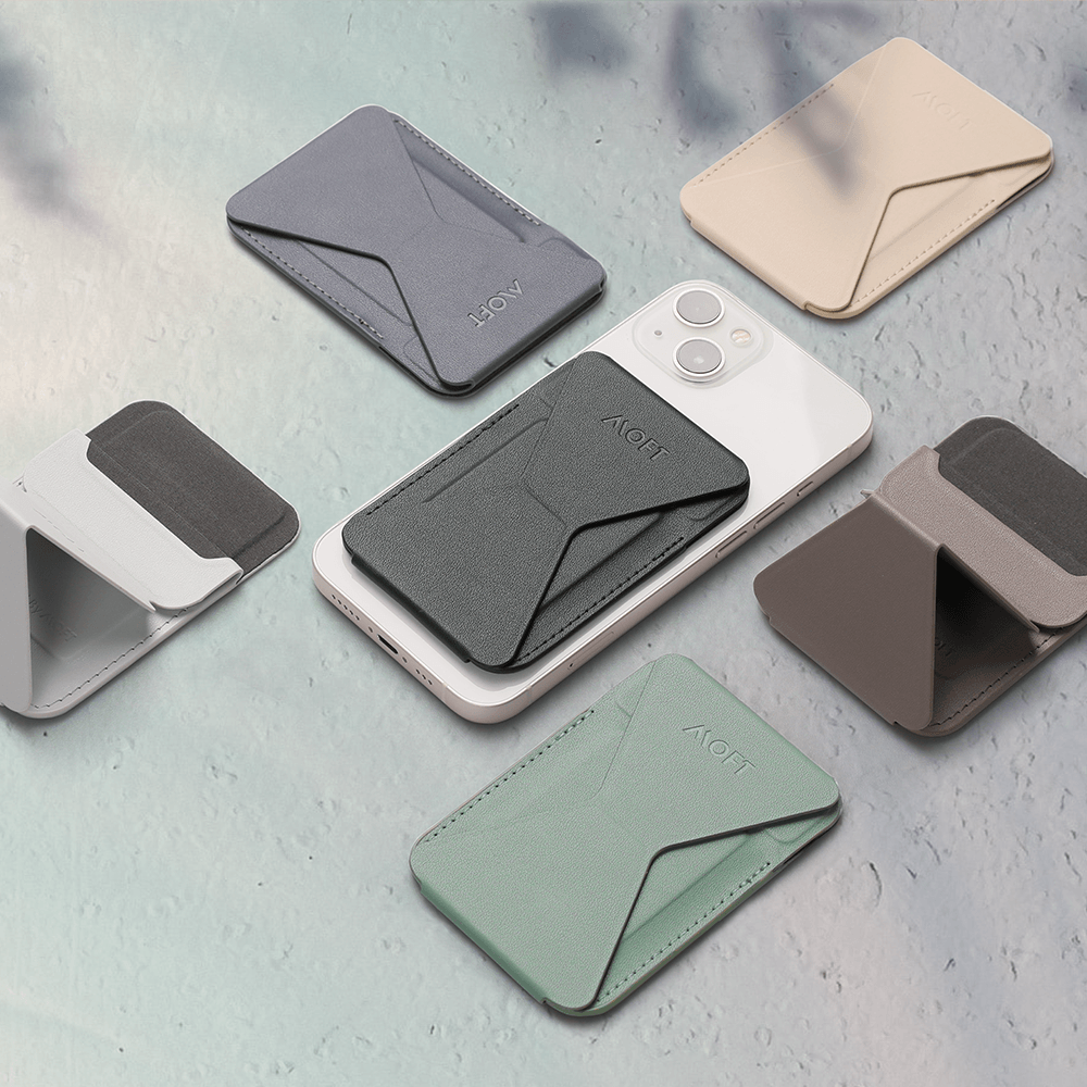 Snap-on Phone Stand & Wallet - MagSafe Compatible (Coastline Collection) MOFT