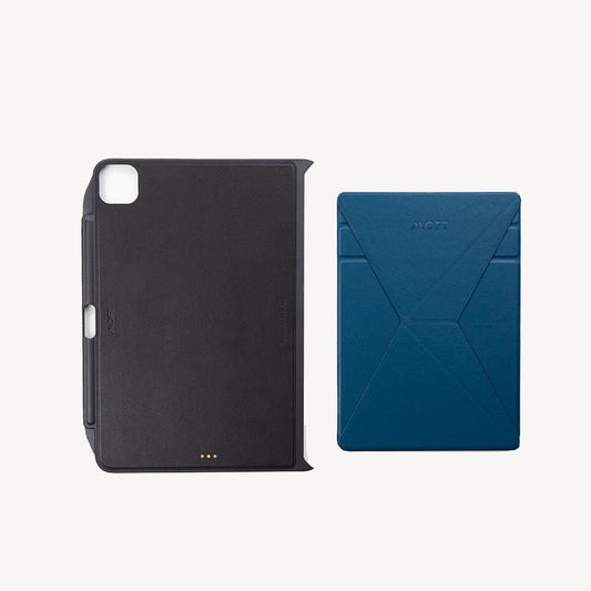 Snap iPad Stand & Case For Tablets MS009M-SW BLUE BLACK - iPad Pro 11” (2022-2018) & iPad Air 10.9” (2020/2022) Magnetic-friendly