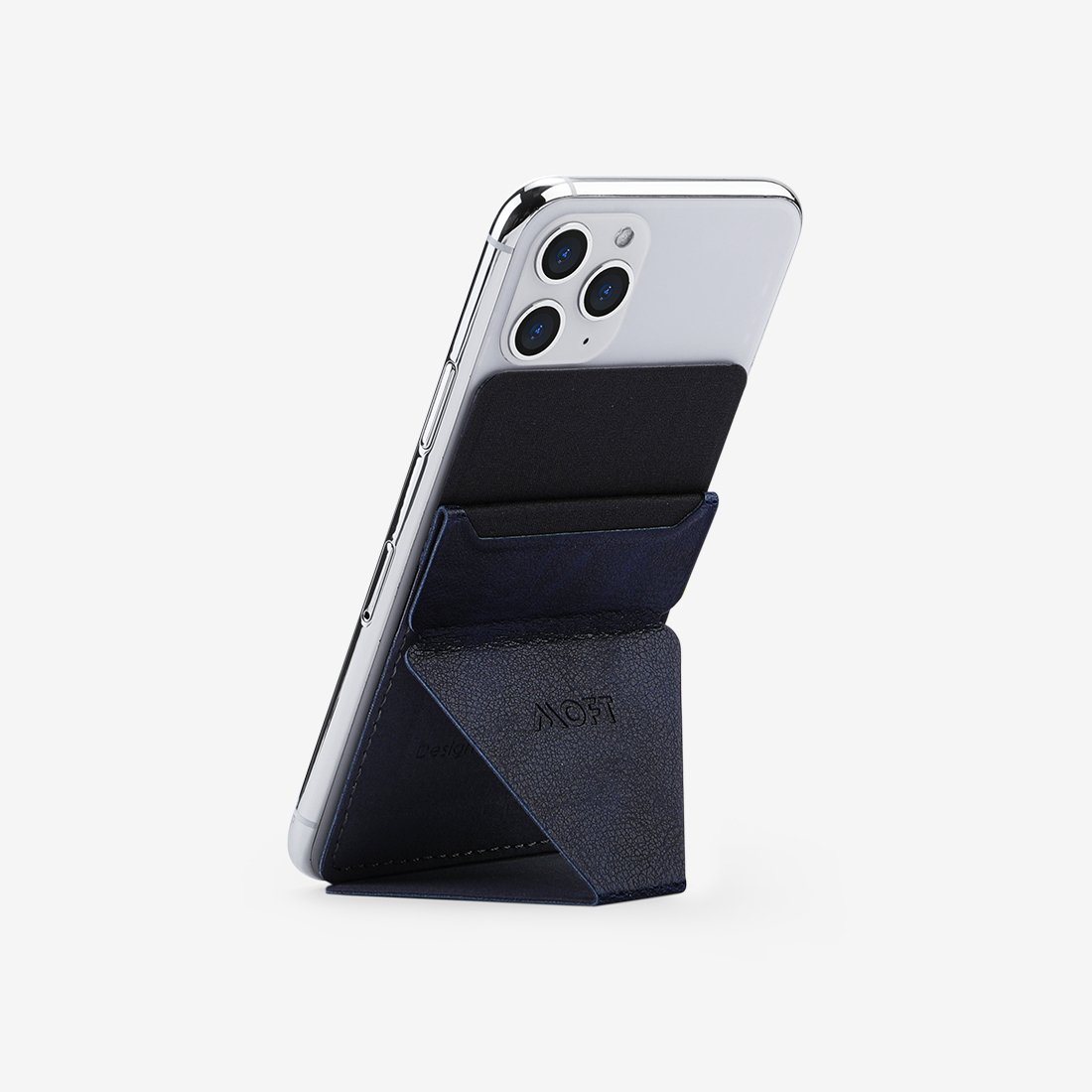 Invisible Phone Stand & Wallet For Phones MS007 Navy Blue