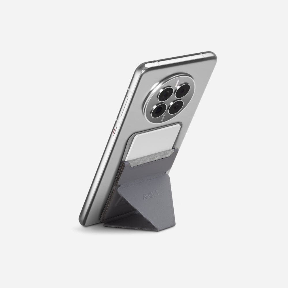 Adhesive Phone Stand & Wallet For Phones MS007 Cool Gray