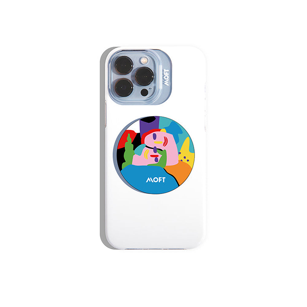 Snap Phone Grip & Stand - MagSafe Compatible MOFT Pride Love Blue None
