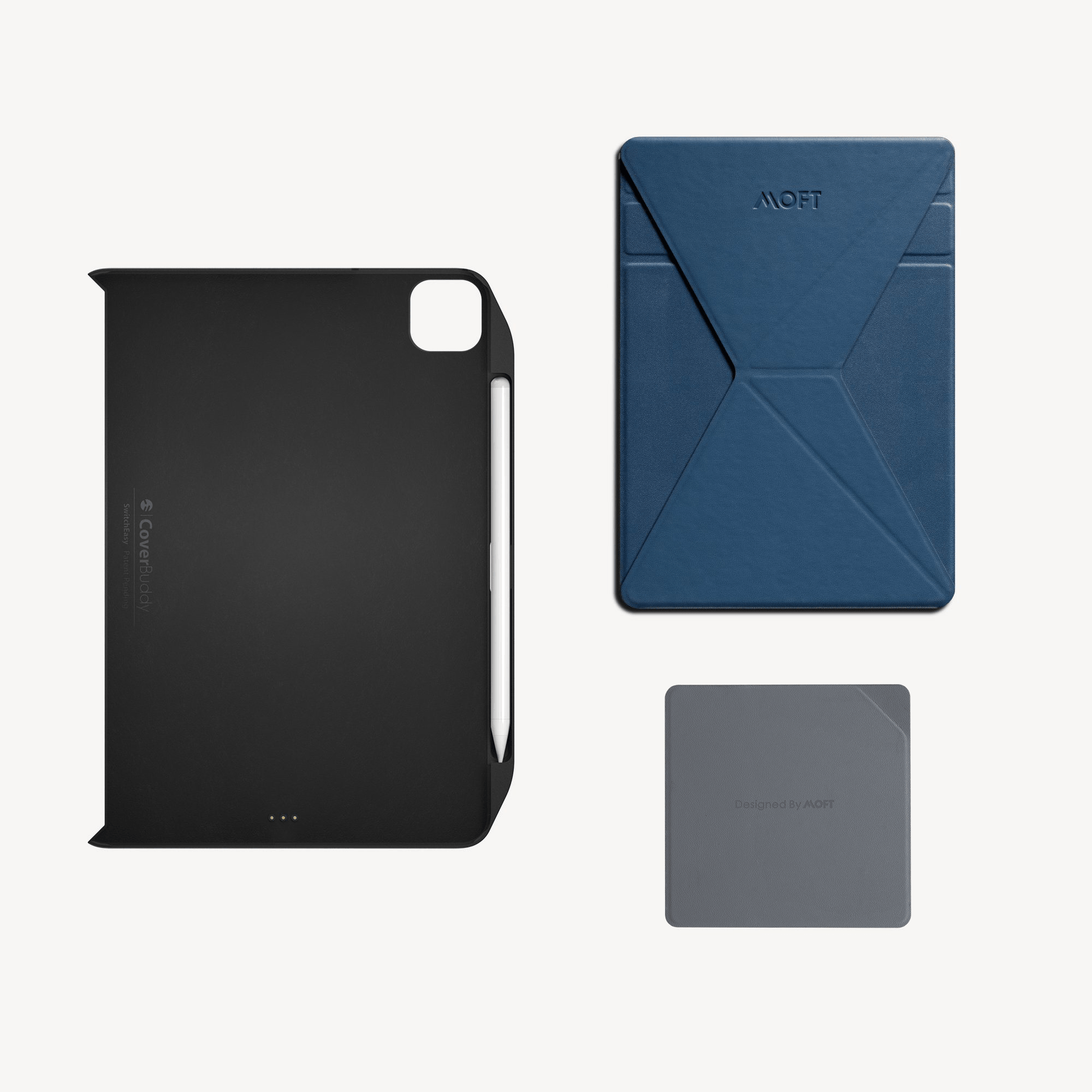 Snap iPad Stand & Case MS009M-SW BLUE BLACK - iPad Pro 11” (2021-2018) & iPad Air 10.9” (2020/2022) 