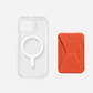 Case, Stand & Wallet Snap Set - MagSafe Compatible MOFT Sunset Orange iPhone 14 Clear