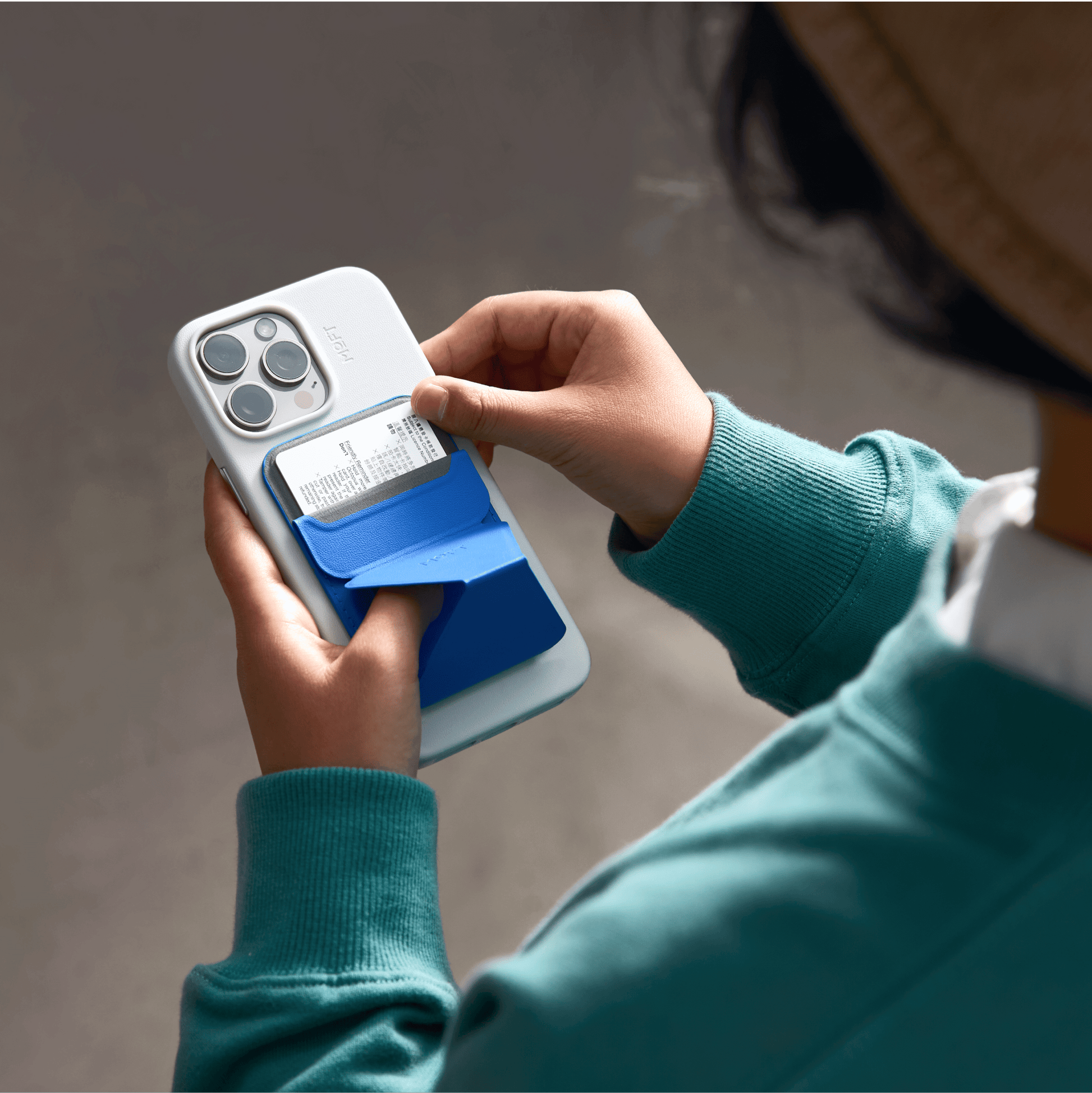 Case, Stand & Wallet Snap Set MOVAS™ for iPhone 15 - MagSafe Compatible For Phones MD020+MS007MP 